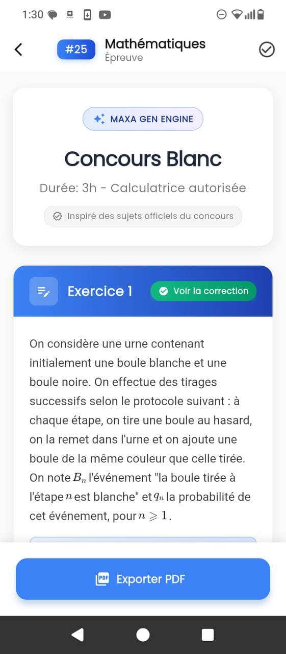 Gen Engine — concours blanc prêt